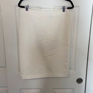 Ann Taylor White Pencil Skirt